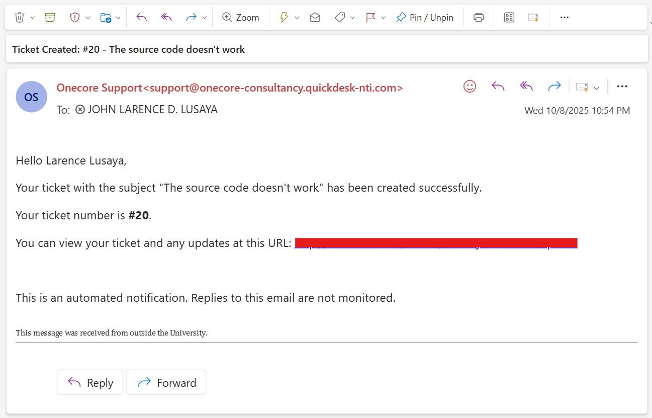 Automated Notifications
