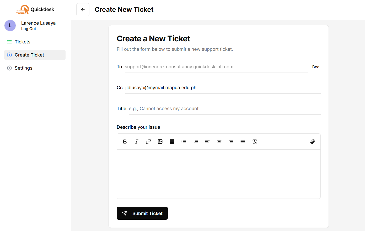 Multi-Channel Ticket Creation